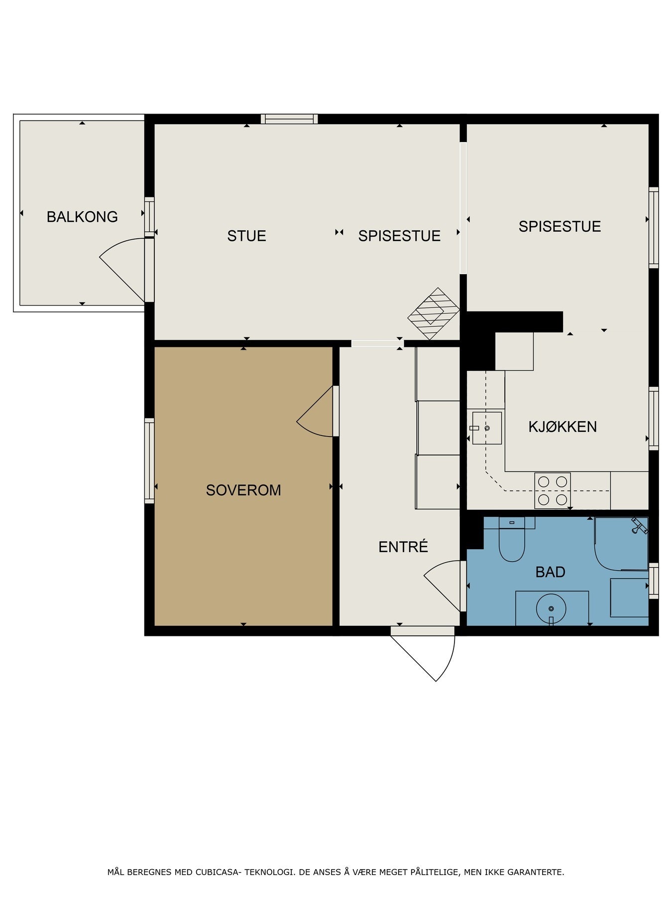 Plantegning Rådhusgata 23. Galleribilde