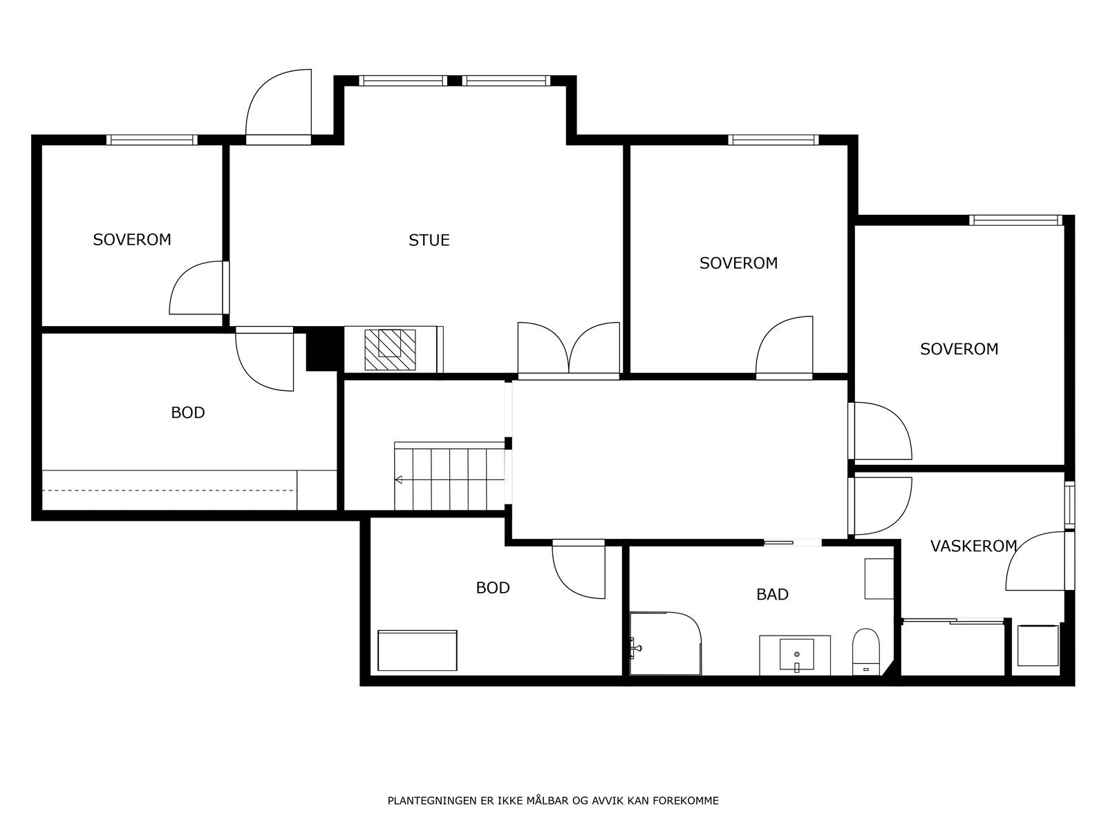 Plantegning u. etasje Galleribilde