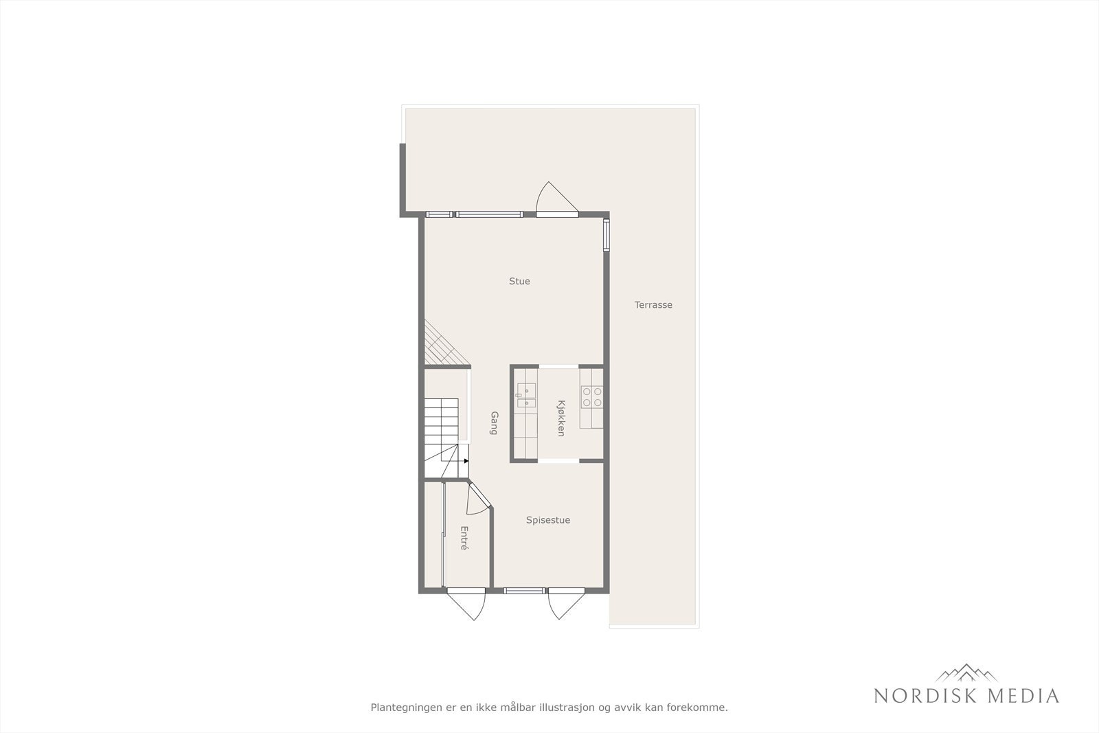 Plantegning | 1.etg. Galleribilde