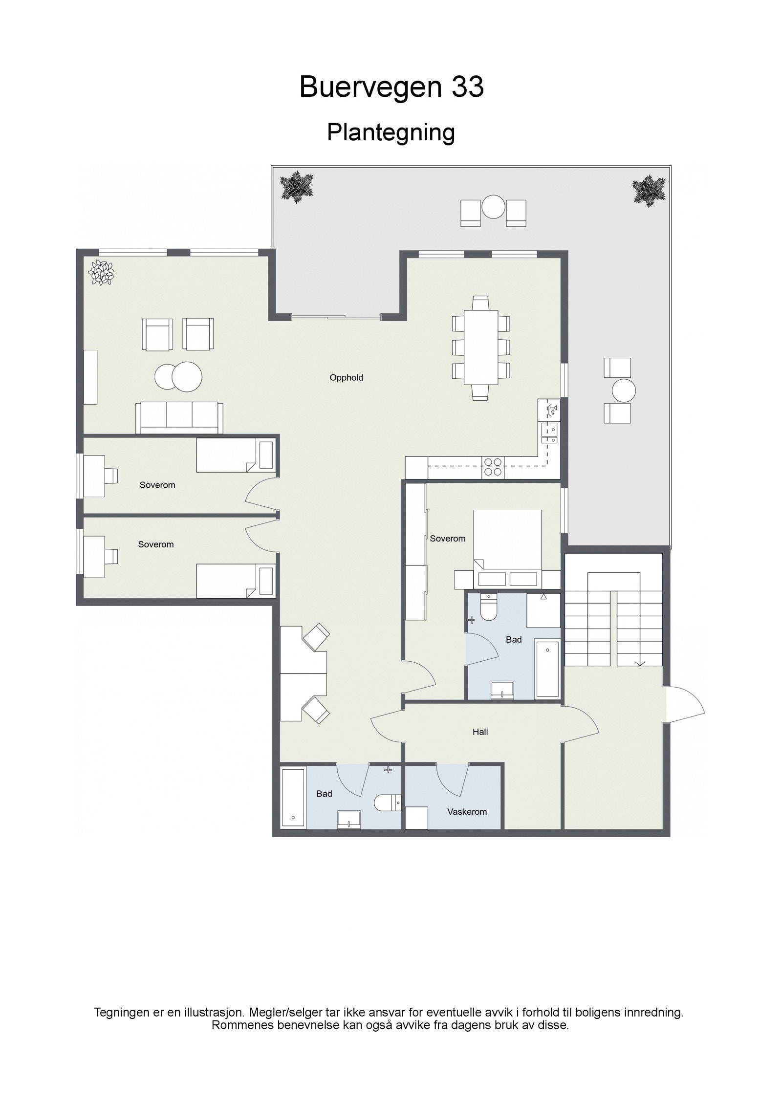 Plantegning 1. etg. Galleribilde