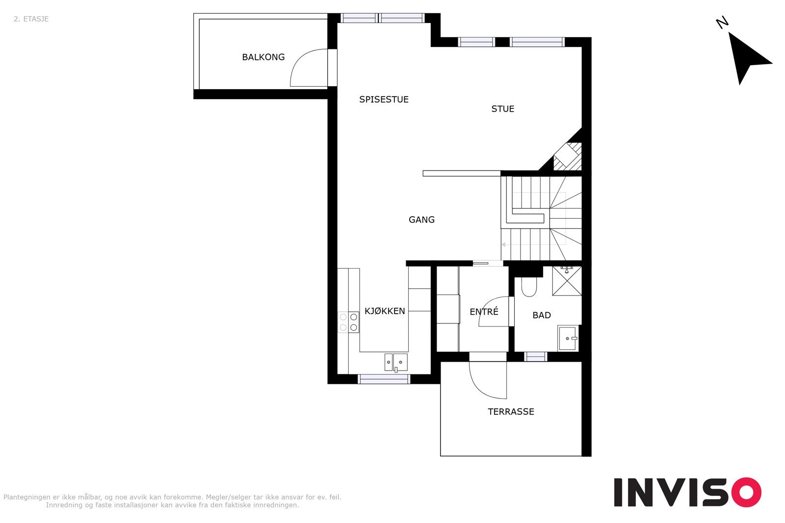 Plantegning 1.etg. Galleribilde