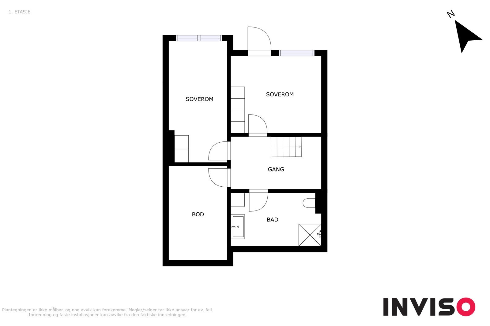 Plantegning U.etg. Galleribilde