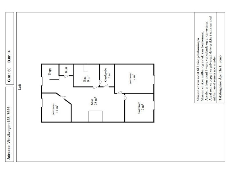 Plantegning 2. etasje hoveddel Galleribilde