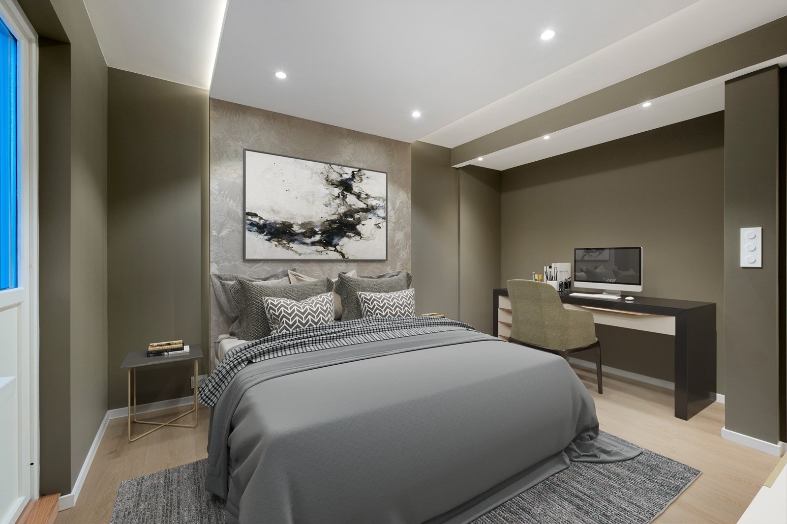 Hovedsoverom med illustrert innredning. Galleribilde