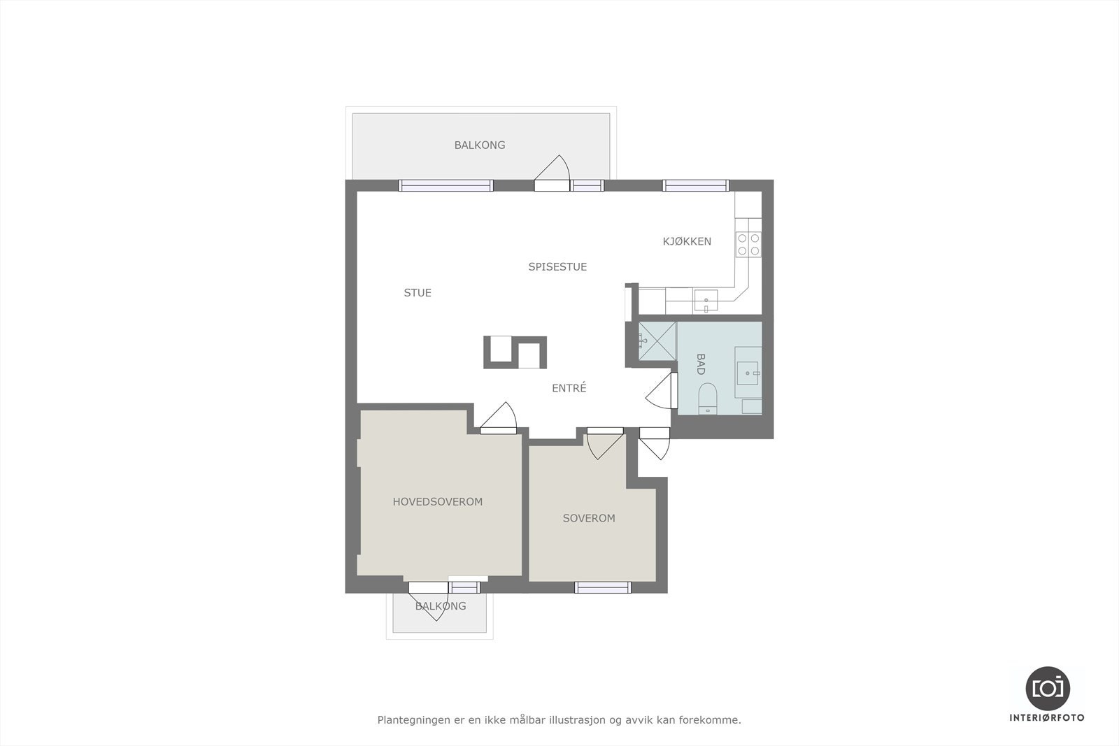 Plantegning Galleribilde