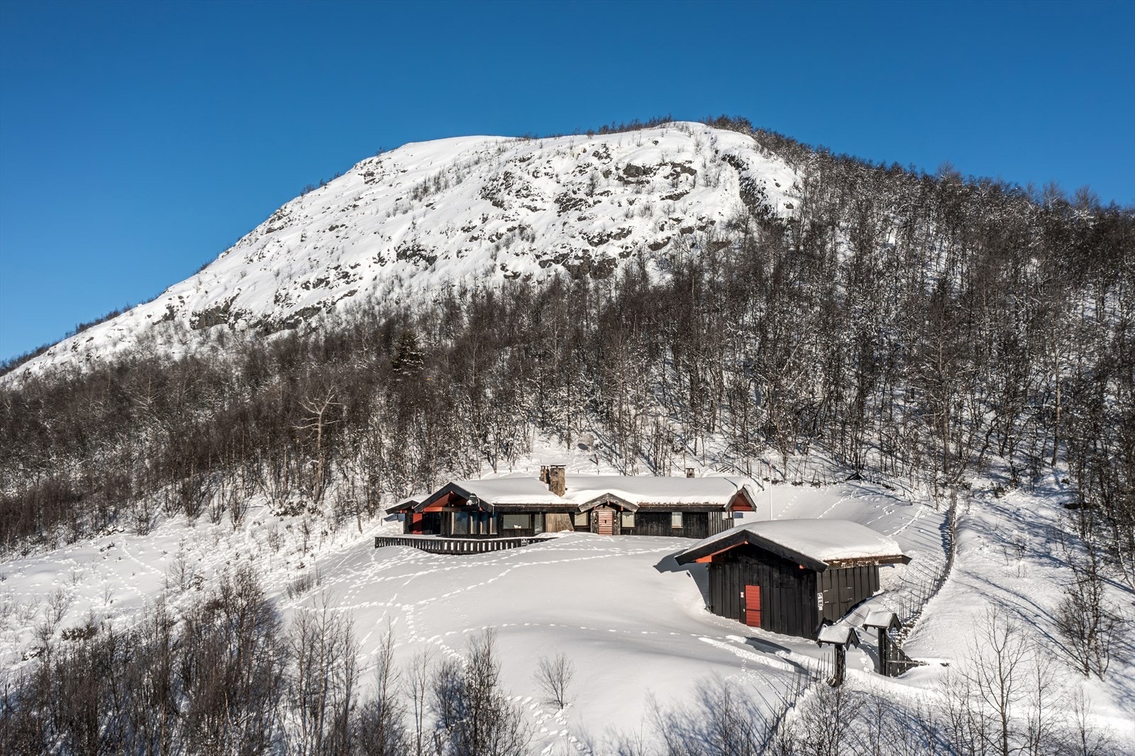 Her kan du nyte ro og fred alene på "toppen av fjellet". Galleribilde