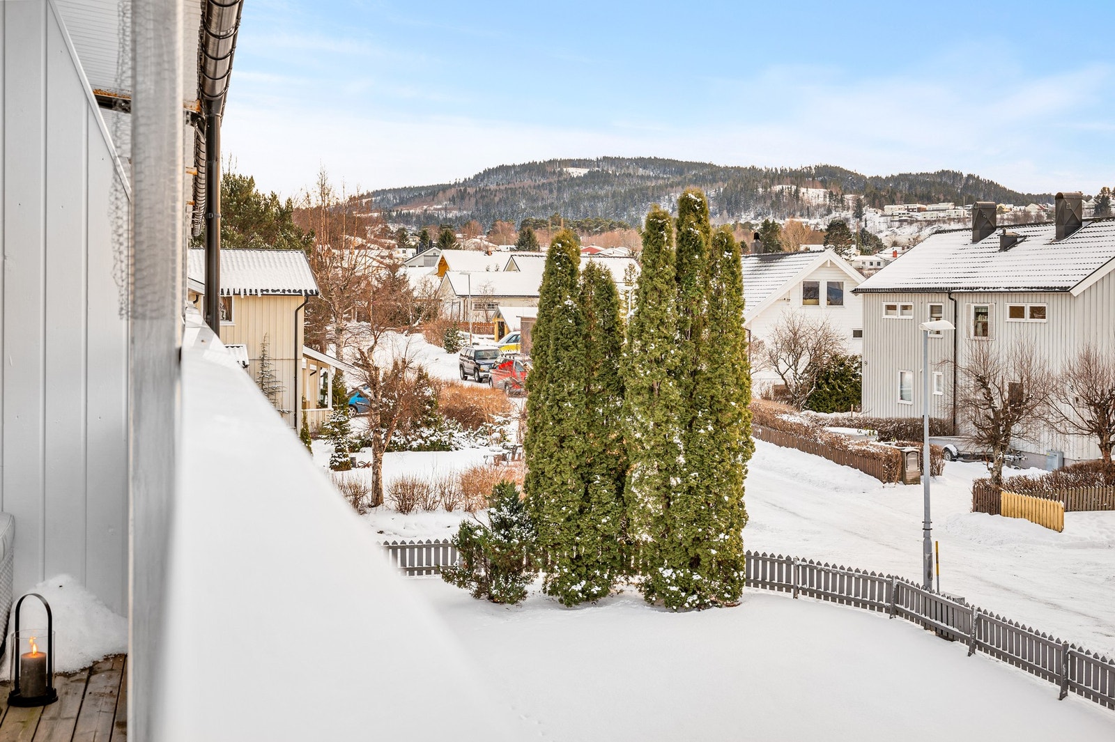 Det er mye luft mellom byggene, så her slipper man å se rett inn i naboblokka. Galleribilde