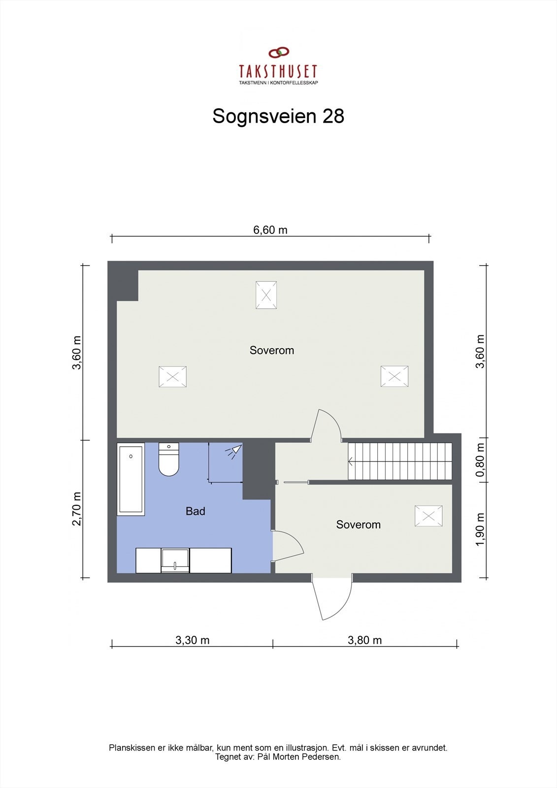 Plantegning loft Galleribilde