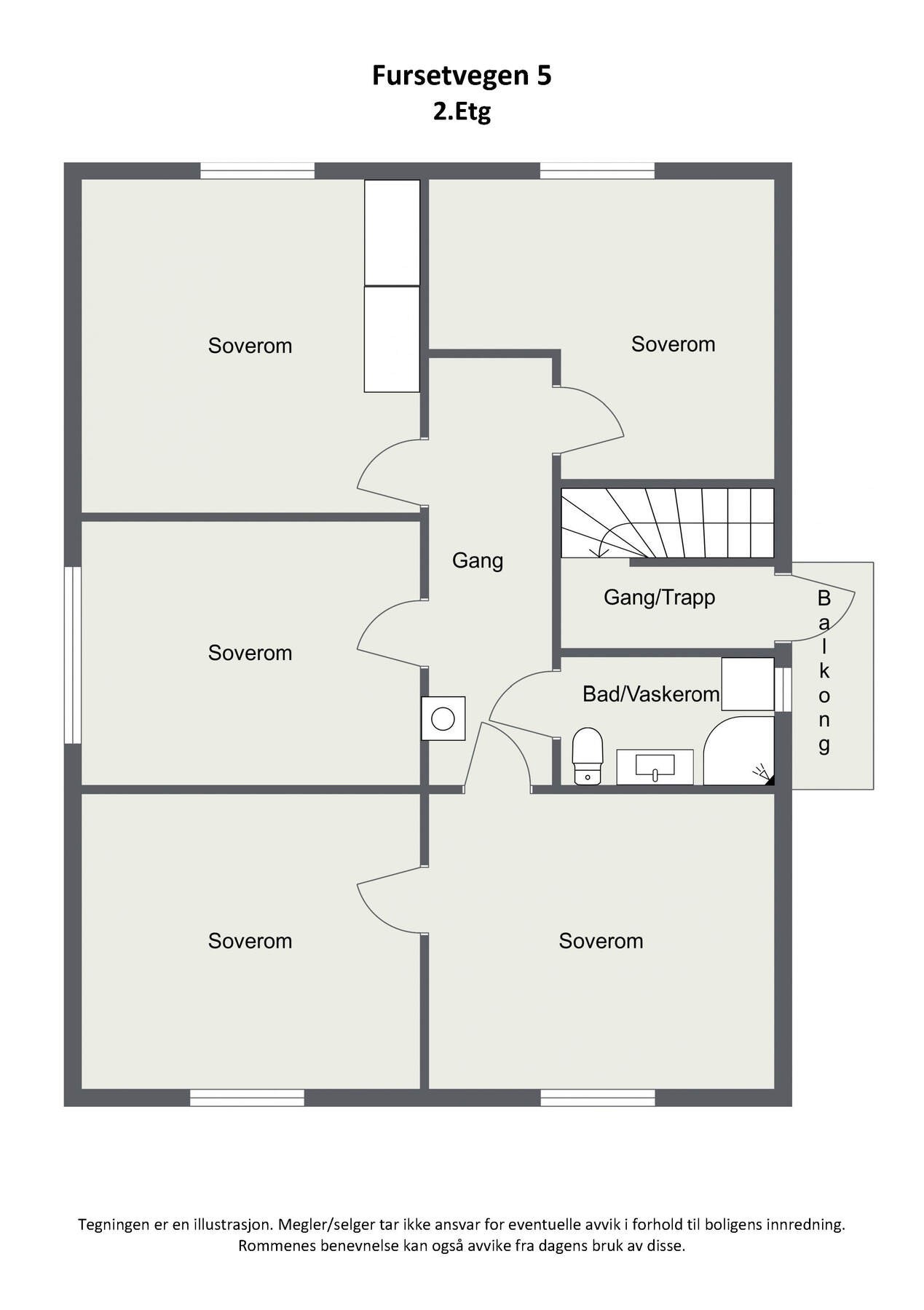 Plantegning 2D - 2.etg Galleribilde