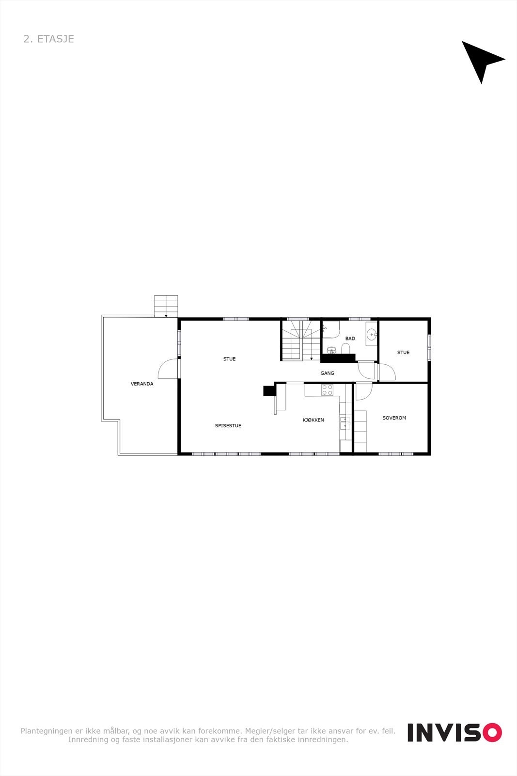 Plantegning for 2. Etajse. Galleribilde