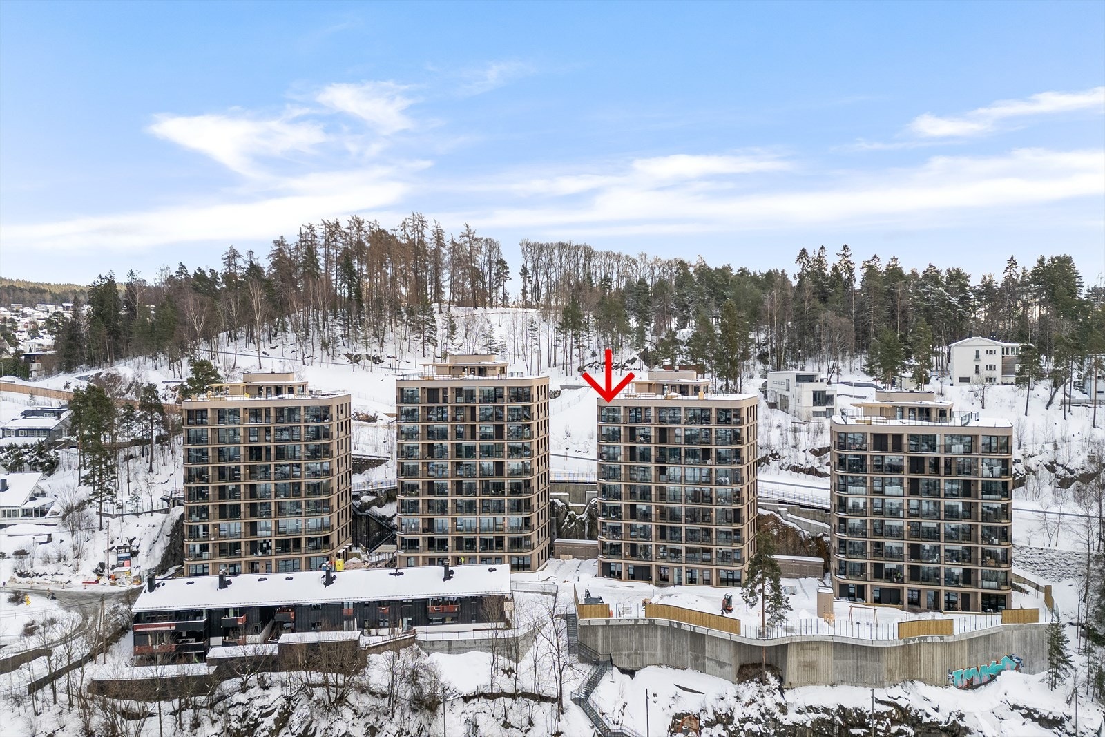 Leiligheten ligger i det populære boligprosjektet Fyrstikkbakken 14 Galleribilde