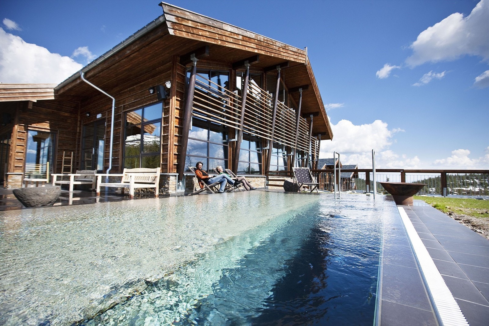 Fri tilgang for leilighetseierne til spa og velværeavdelingen, både ute og inne. Galleribilde