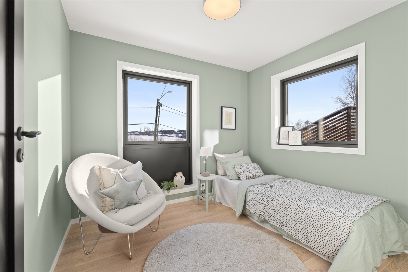 Soverommene kan benyttes som gjesterom, barnerom eller kontor. Galleribilde