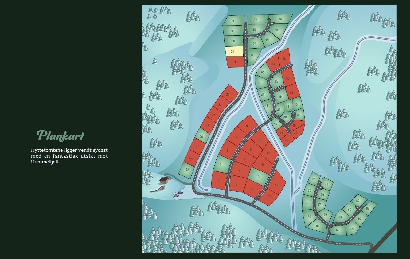 Hytten er bygd på tomt nr 19. Galleribilde