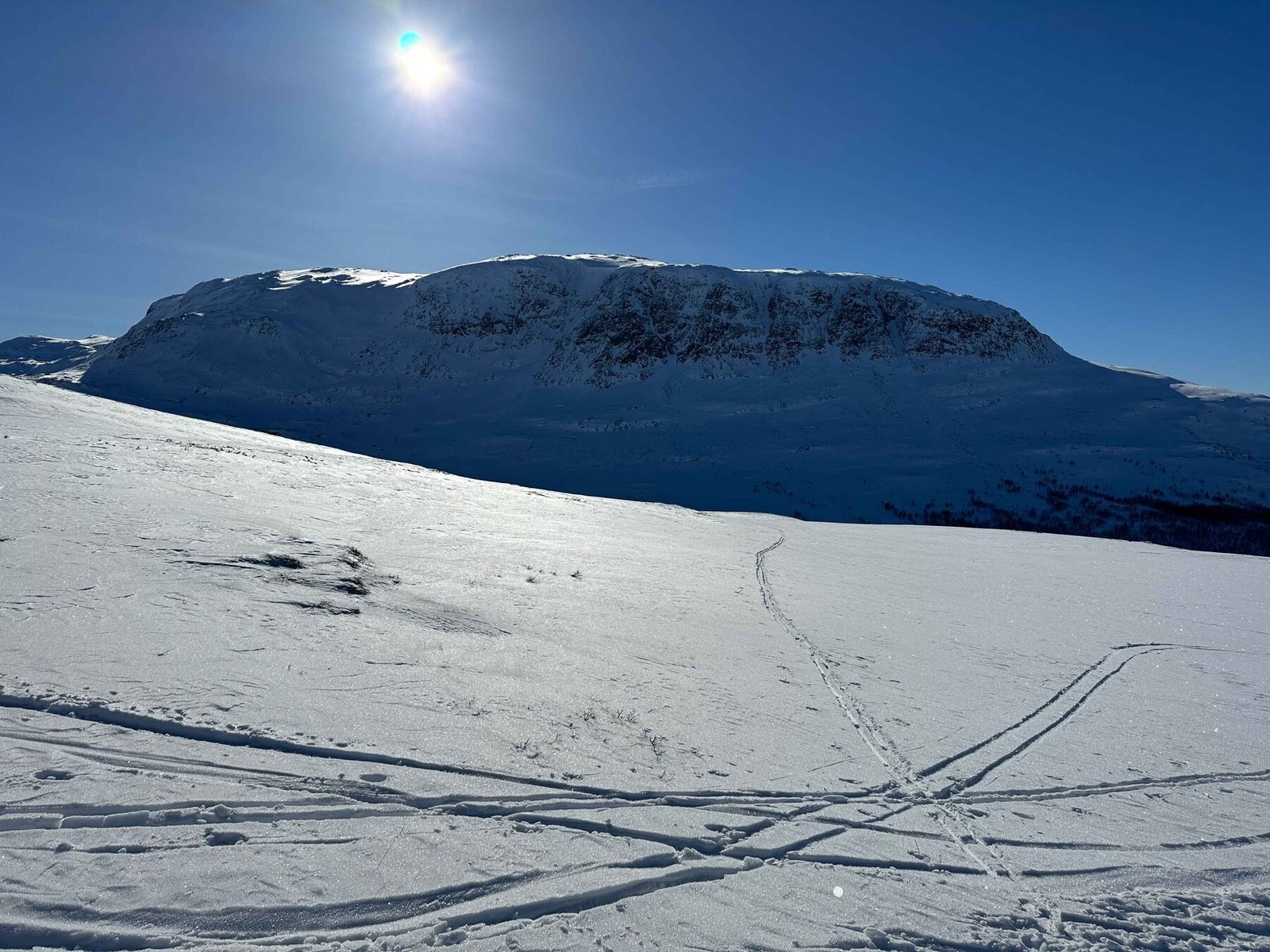Fra fjellområdene rundt hytteområdet, Bleia ruver med sine 1821moh. Galleribilde