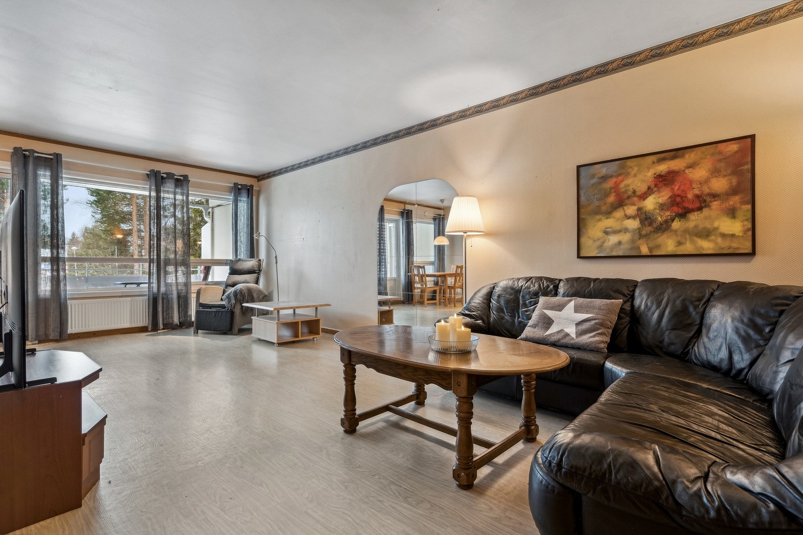 Romslig stue Galleribilde