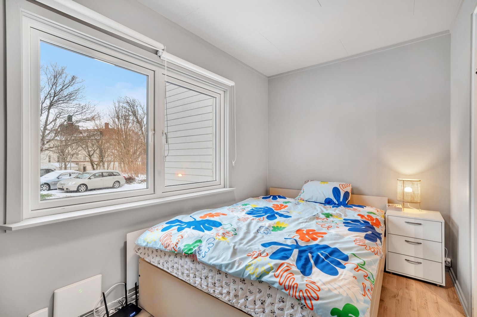 Soverommet er på 7 kvm og har godt med plass for dobbeltseng og tilhørende møblement. Galleribilde