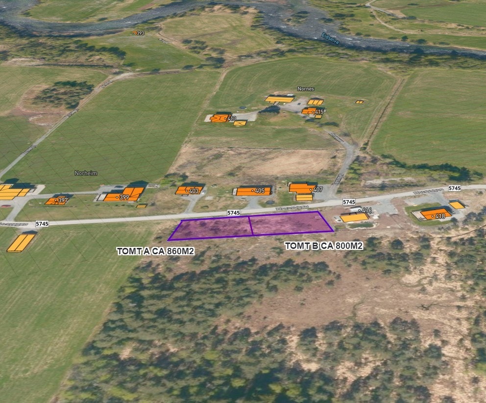 Opent og landlege områder, men allikavel nære sentrum Galleribilde