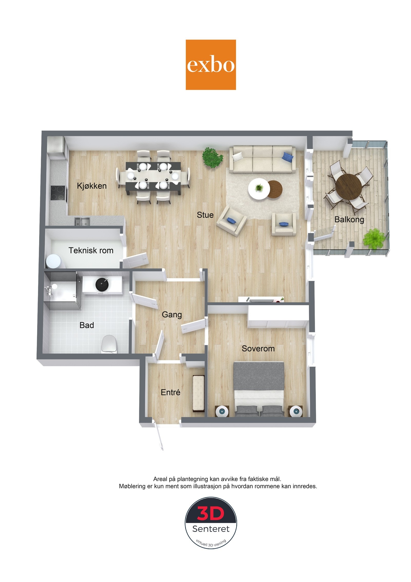 Plantegning Sykehusveien 3A Galleribilde