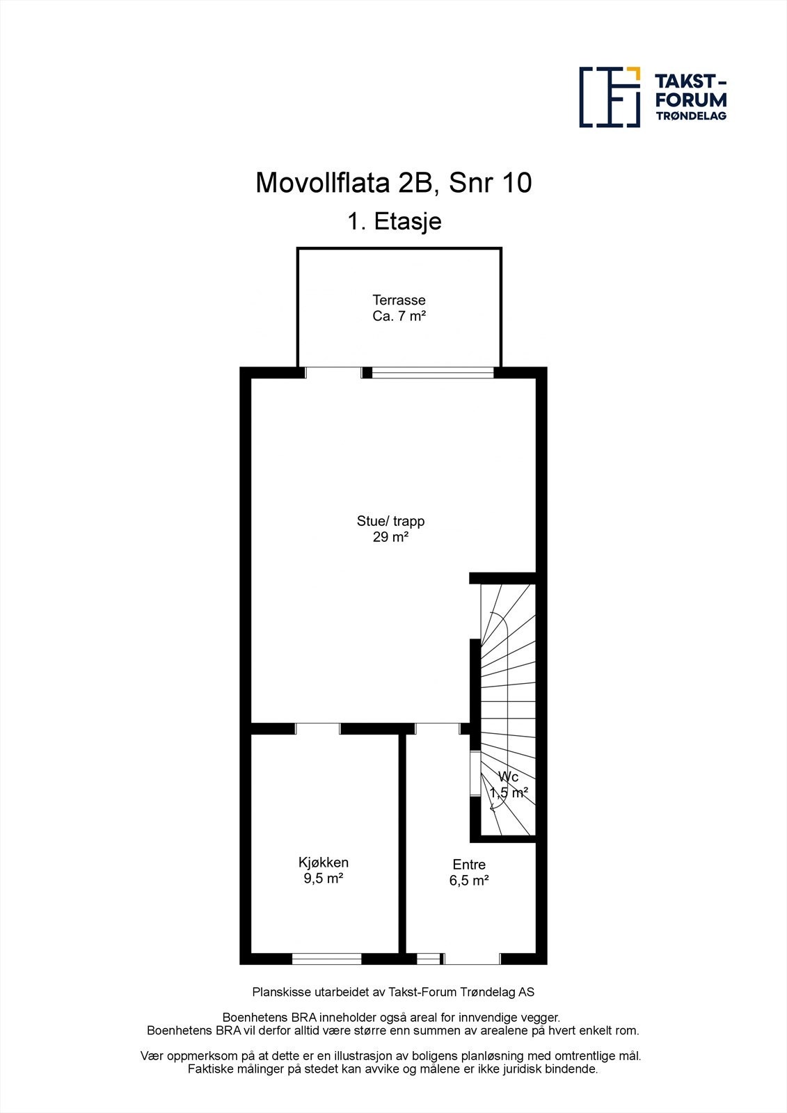 Plantegning 1. etasje Galleribilde