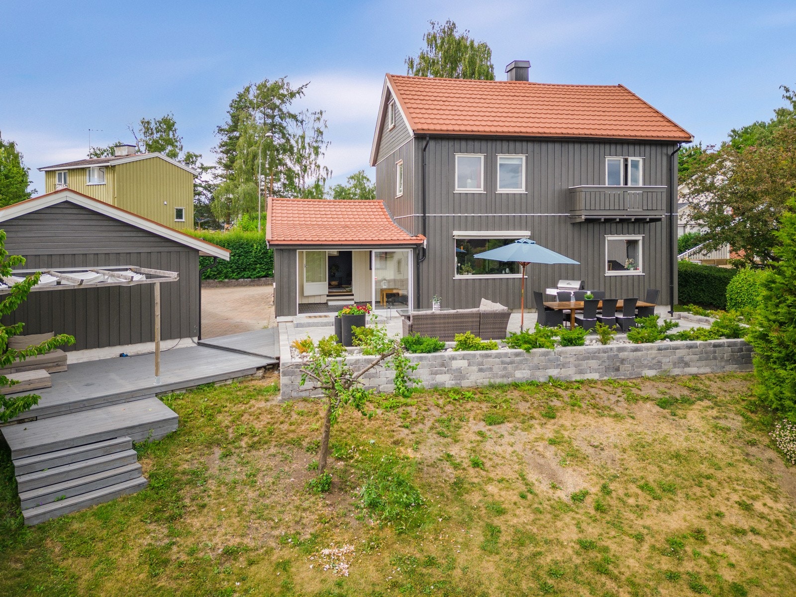 Pent opparbeidede uteområder. Galleribilde
