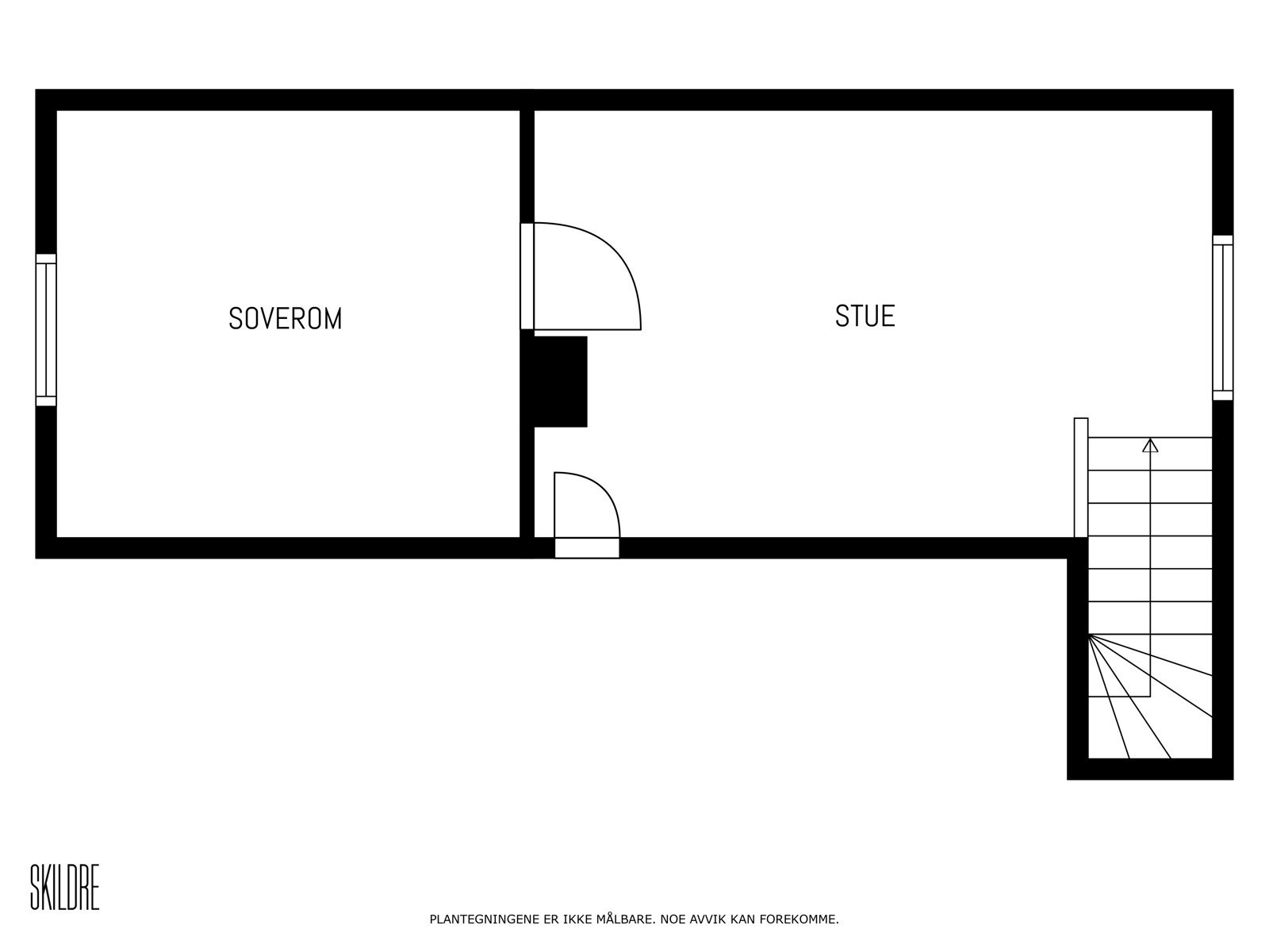Plantegning loftsetasje. Galleribilde