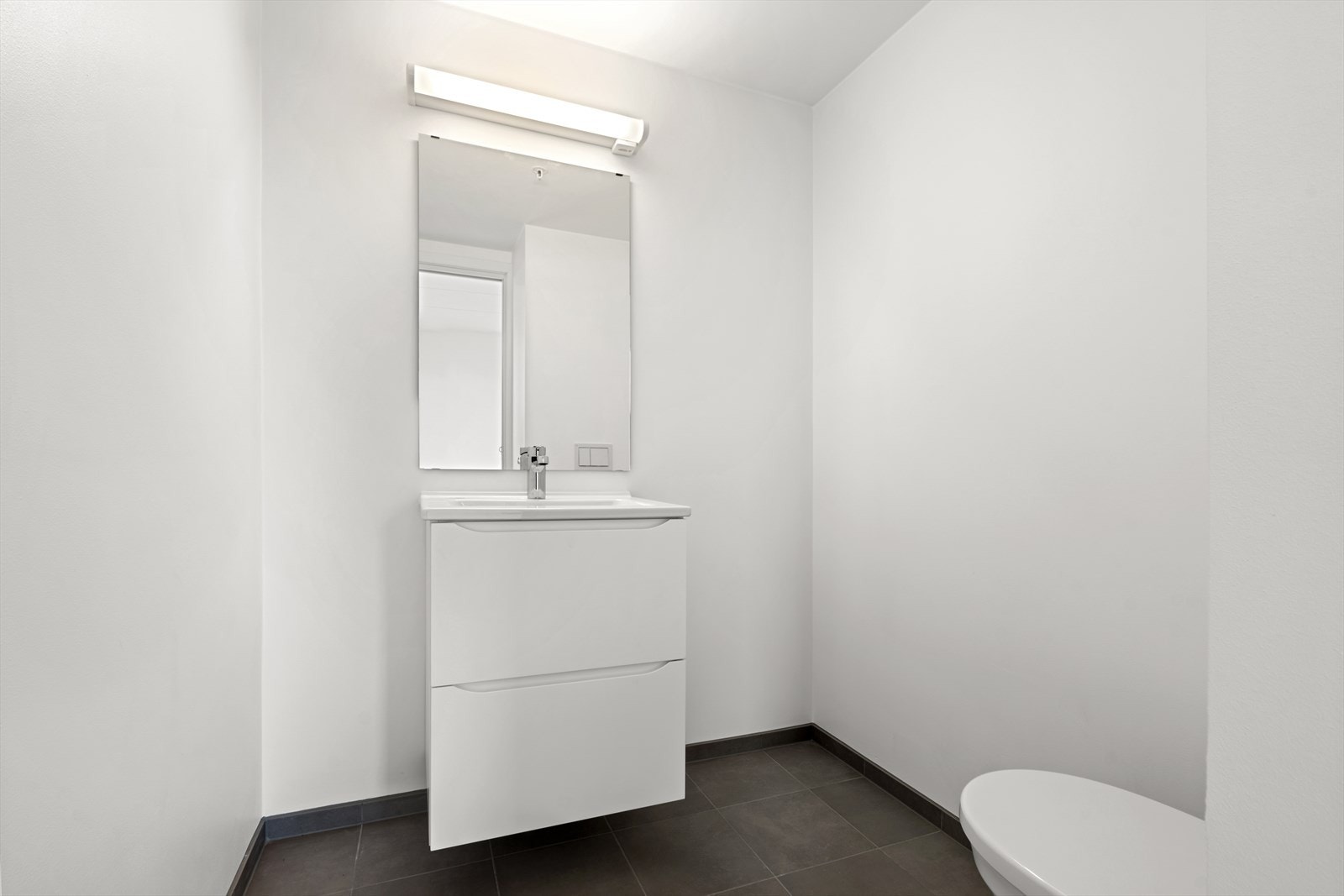 Fra hovedsoverommet er det også inngang til eget toalettrom. Galleribilde