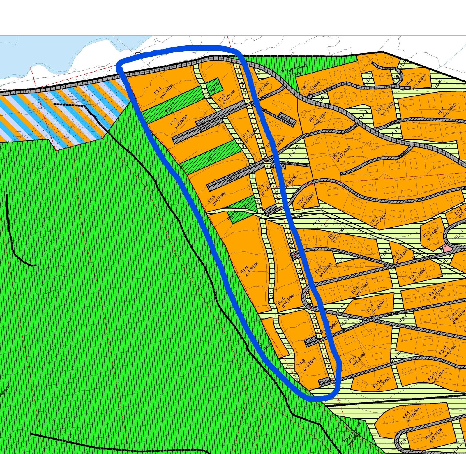 Området ca. markert. Avvik vil forekomme. Galleribilde