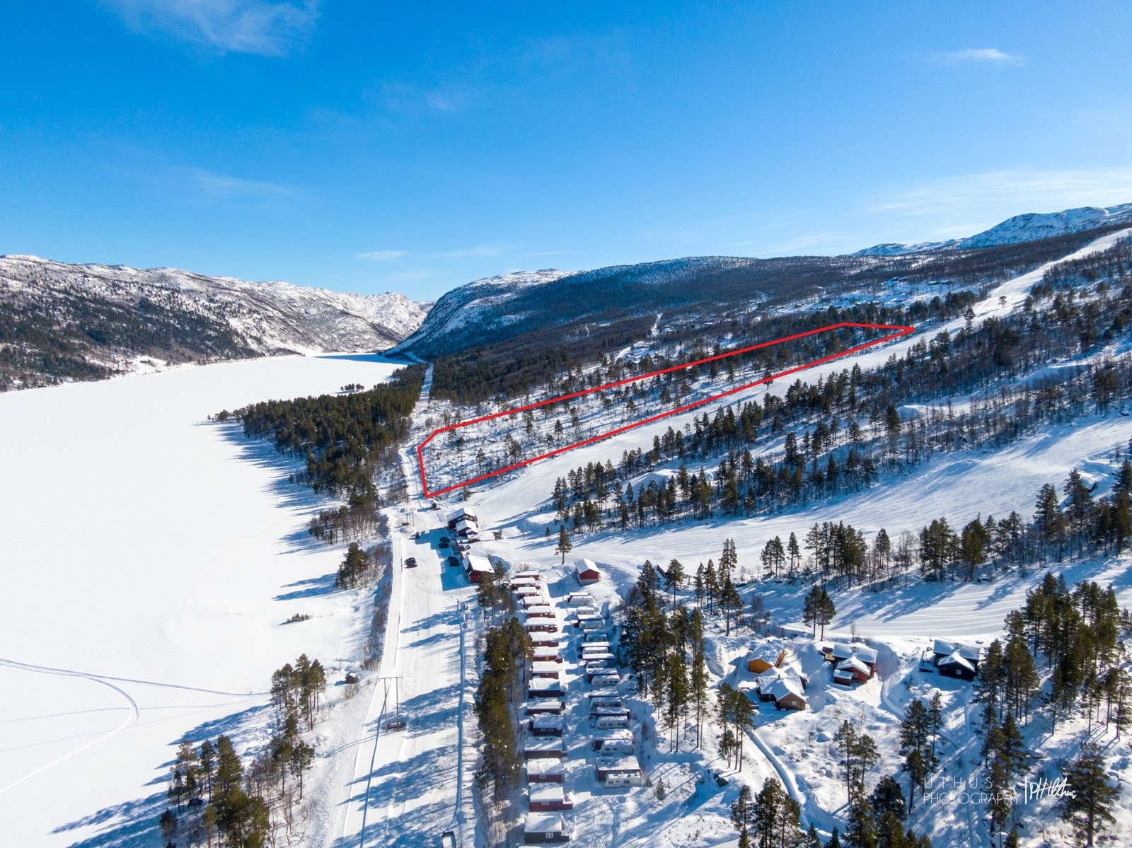 Området ca. markert. Avvik vil forekomme. Galleribilde