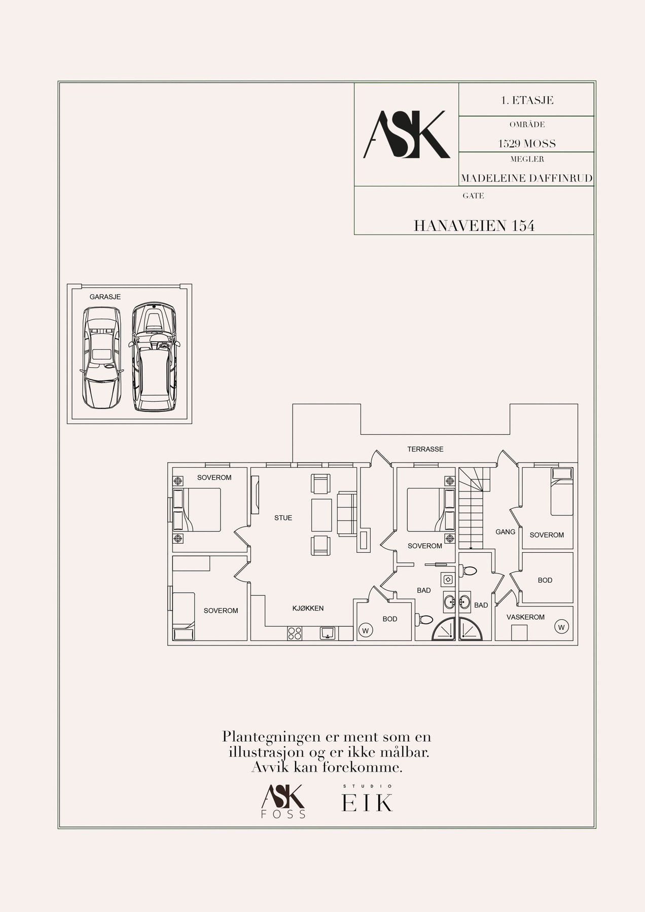 Plan underetasje utleiedel og hoveddel. Galleribilde