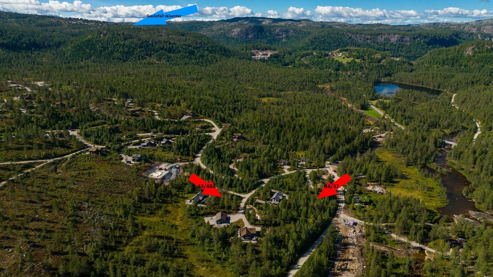 Tomt N (bnr. 37) og tomt M (bnr. 486). Galleribilde