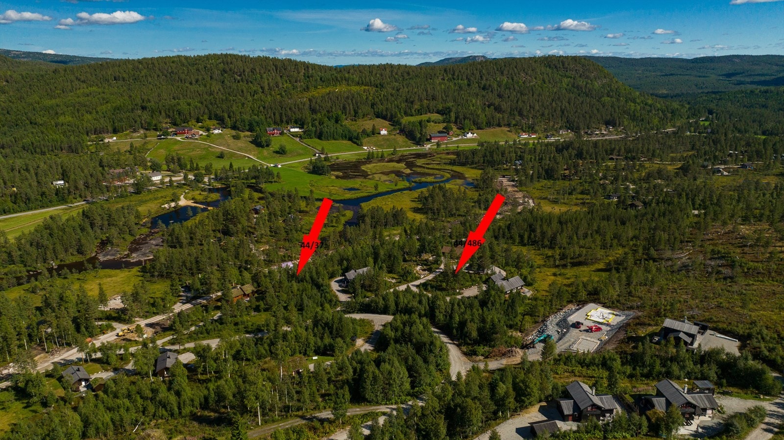 Tomt N (bnr. 37) og tomt M (bnr. 486). Galleribilde