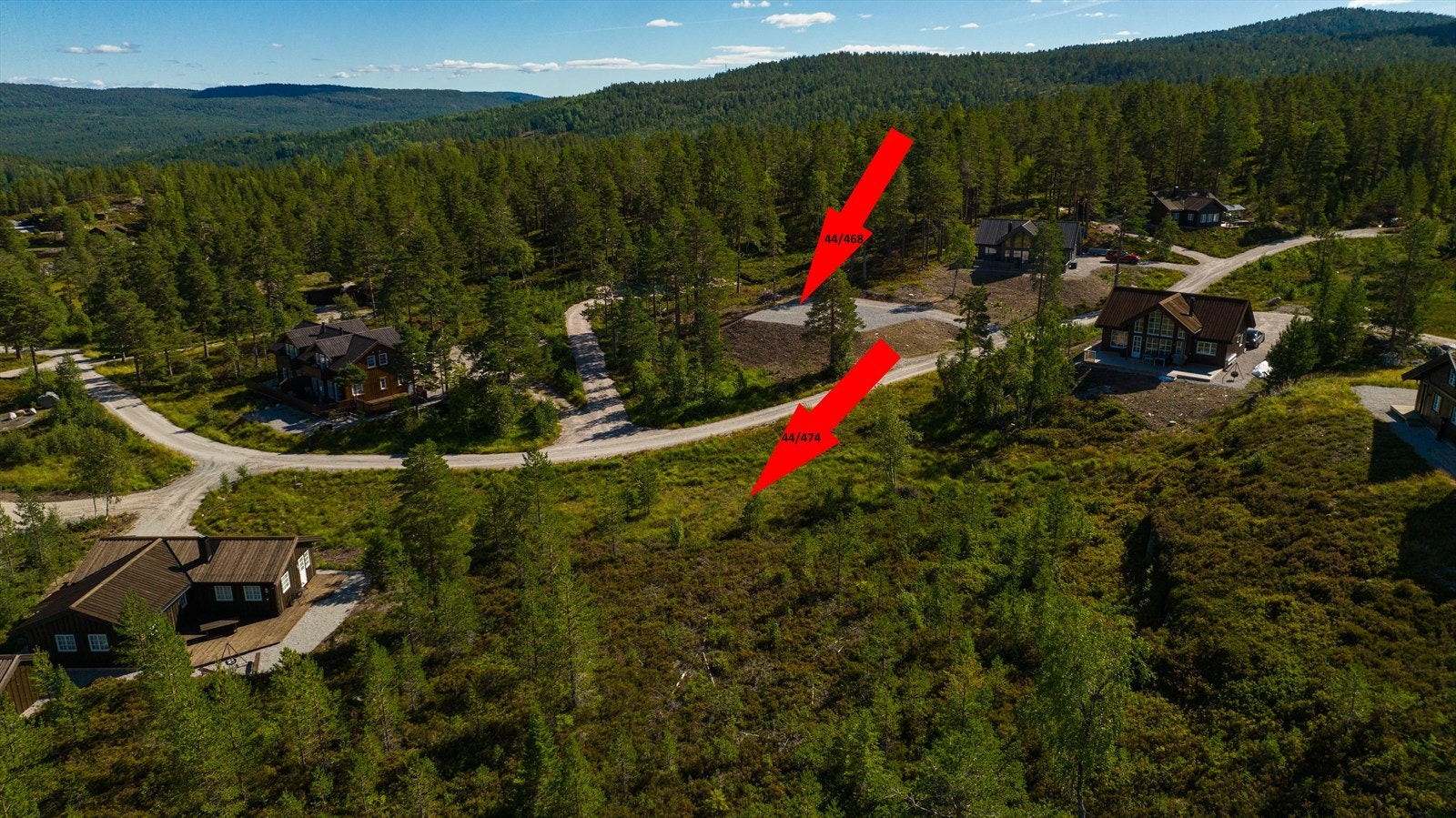 Tomt B (bnr. 474) og tomt C (bnr, 468). Galleribilde