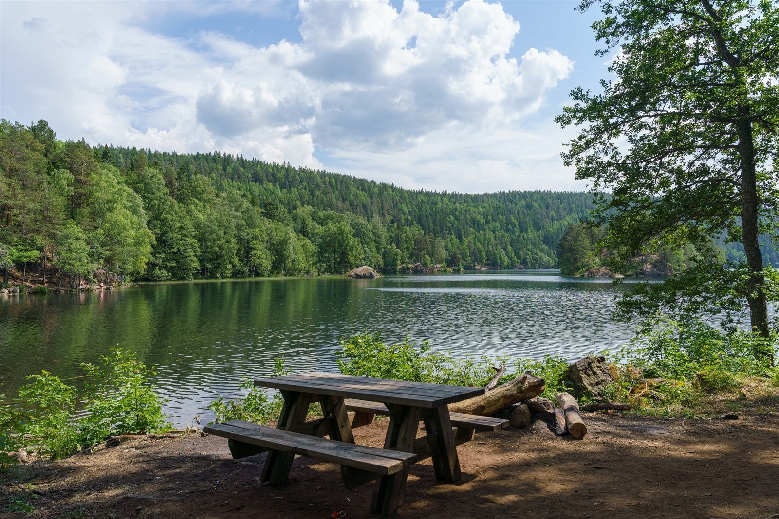 Fra leiligheten er det ca. 20 min gange til Lutvann Leir hvor du videre følger en grussti i 20 min til nordenden av Lutvann. Galleribilde