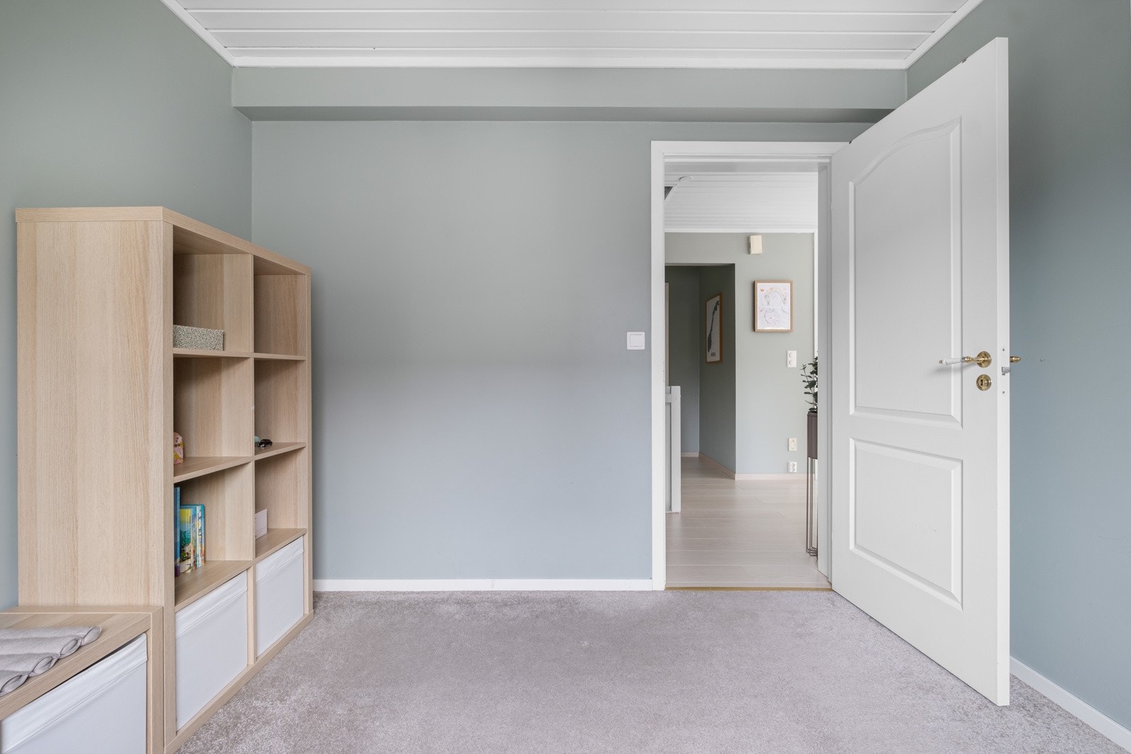 Soverommene er malt opp i harmoniske og behagelige fargetoner. Galleribilde