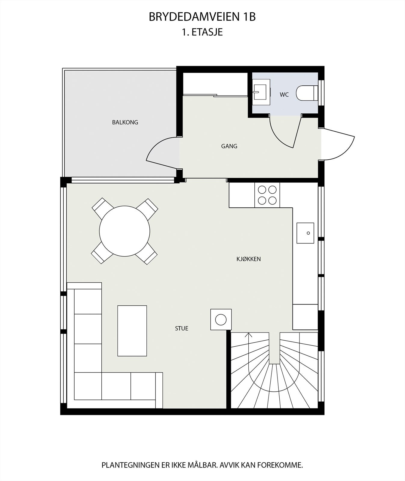 Plantegning av 1. etasje Galleribilde