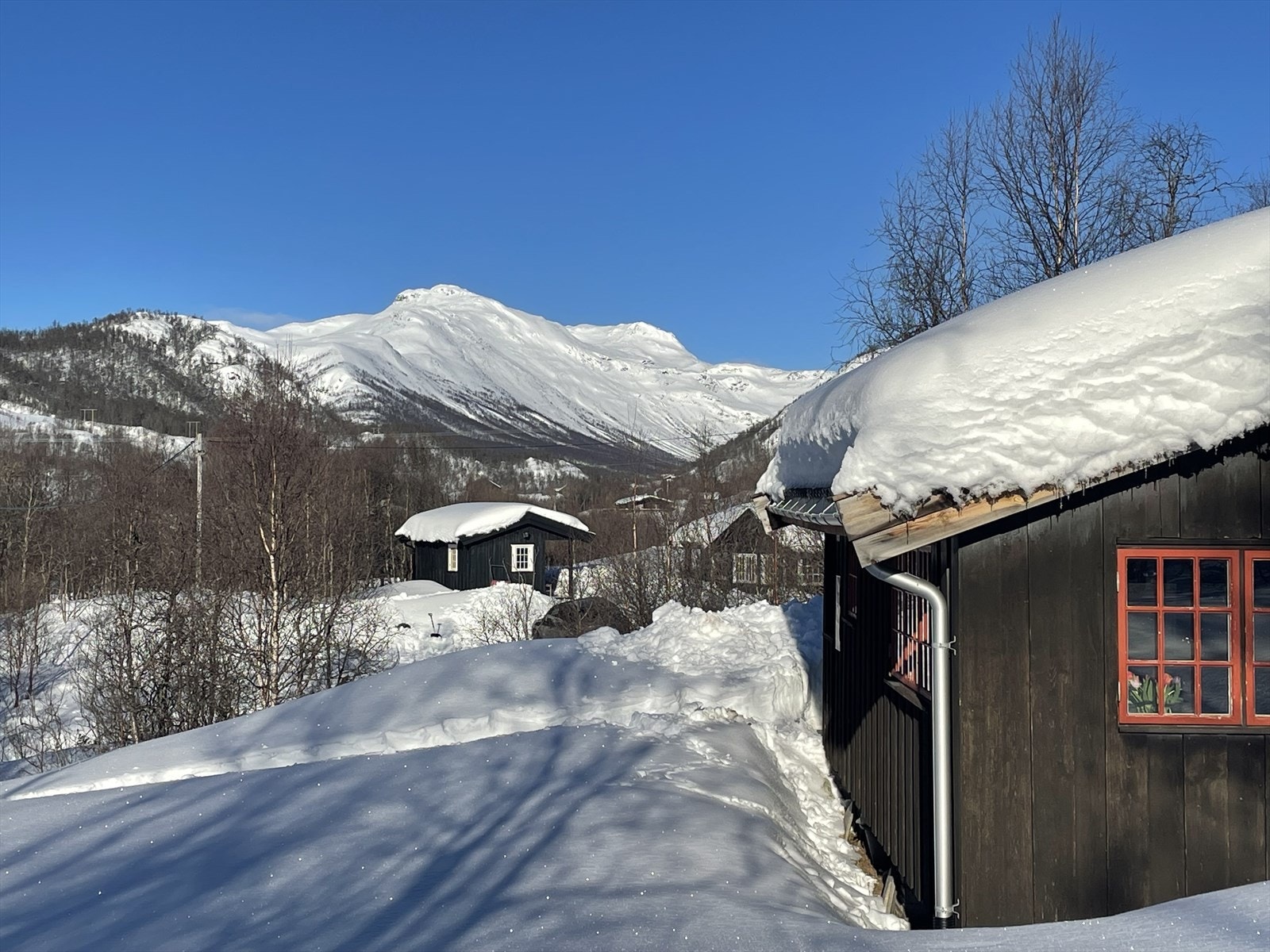 Nydelig beliggenhet med utsikt mot blant annet Svarthetta. Kort til langrennsløyper, toppturer og Solheisen. Galleribilde