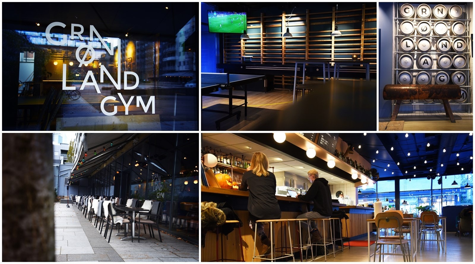 Grønland gym og mange andre serveringssteder på Teaterplassen. Galleribilde