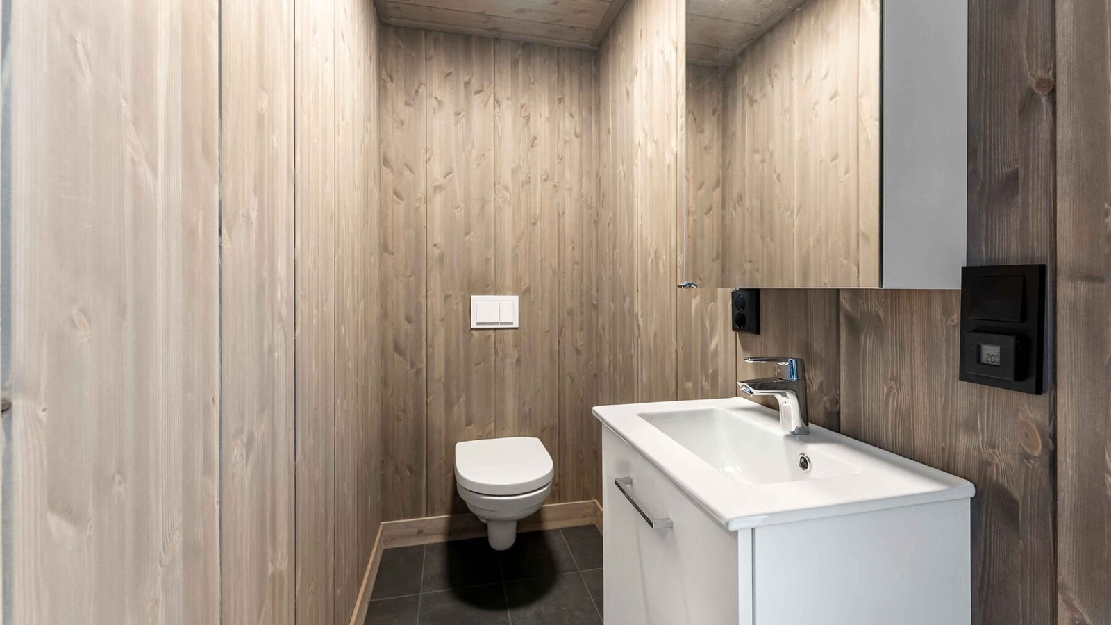 Noen av leilighetene har også et eget WC-rom.
Foto fra leilighet i et tilsvarende prosjekt. Galleribilde