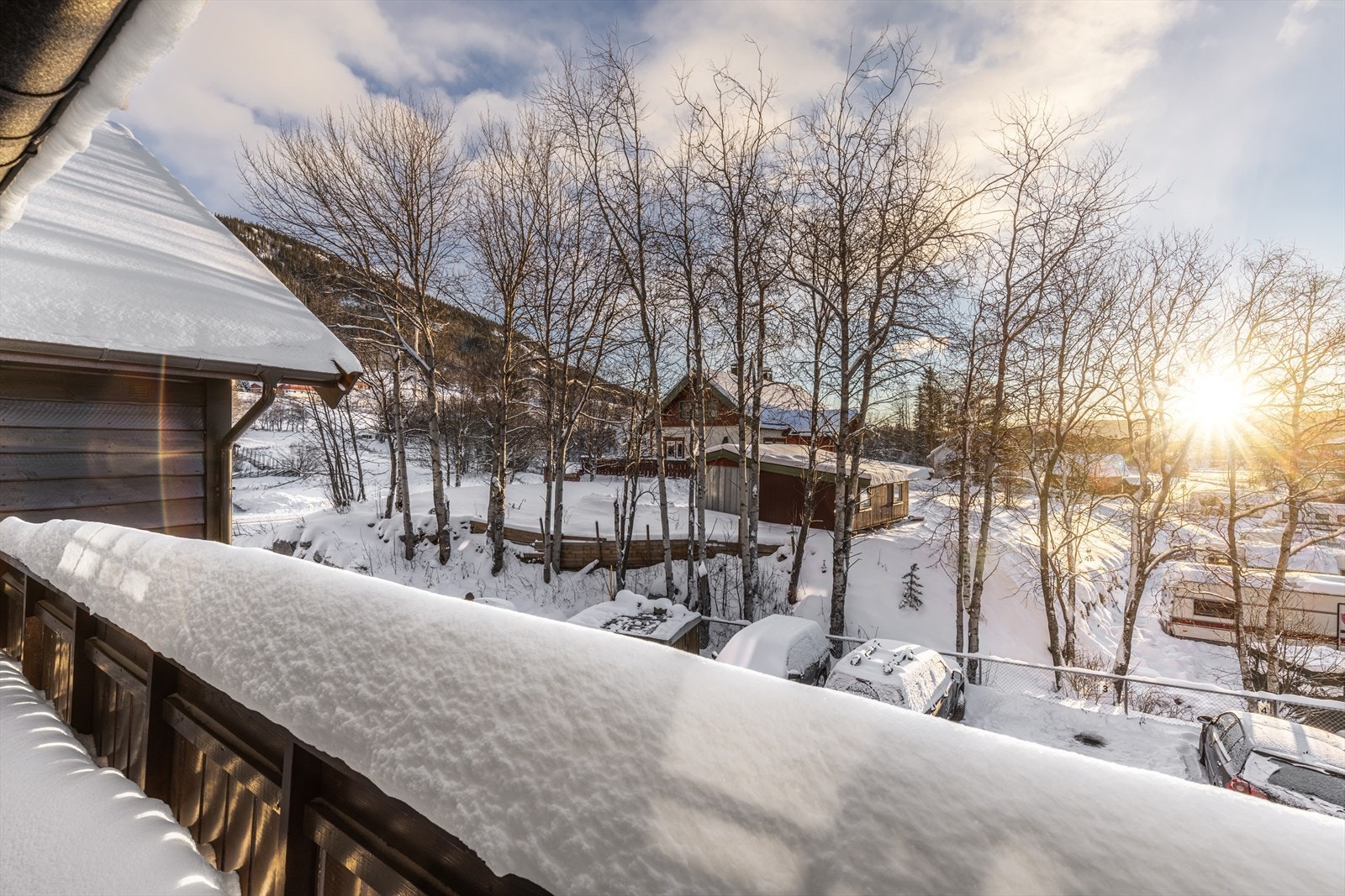 Utsikt fra veranda. Galleribilde