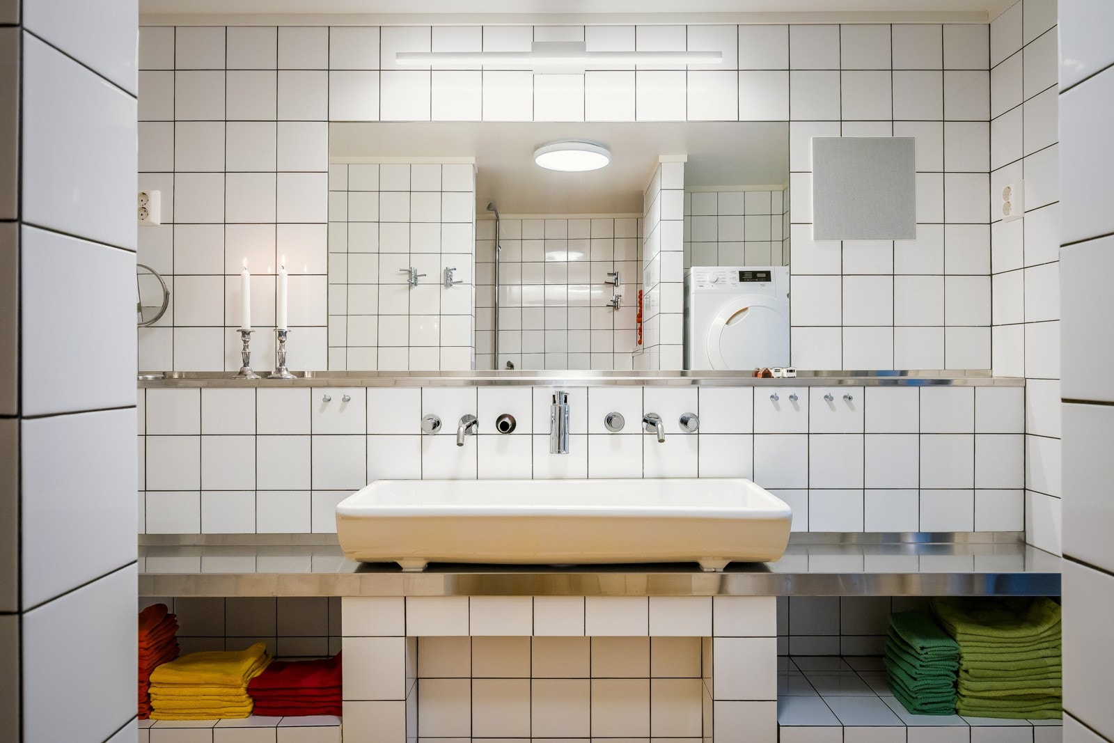 50-talls skolevask på bad Galleribilde