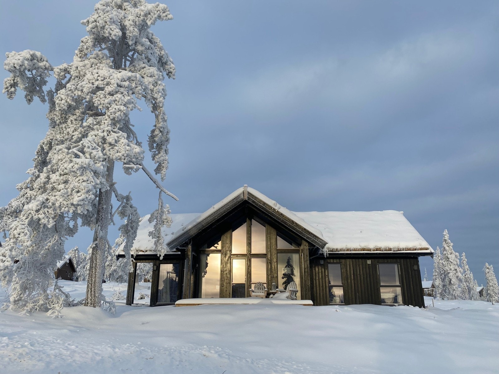 Tilsvarende hyttte som er bygget på Budor. Galleribilde