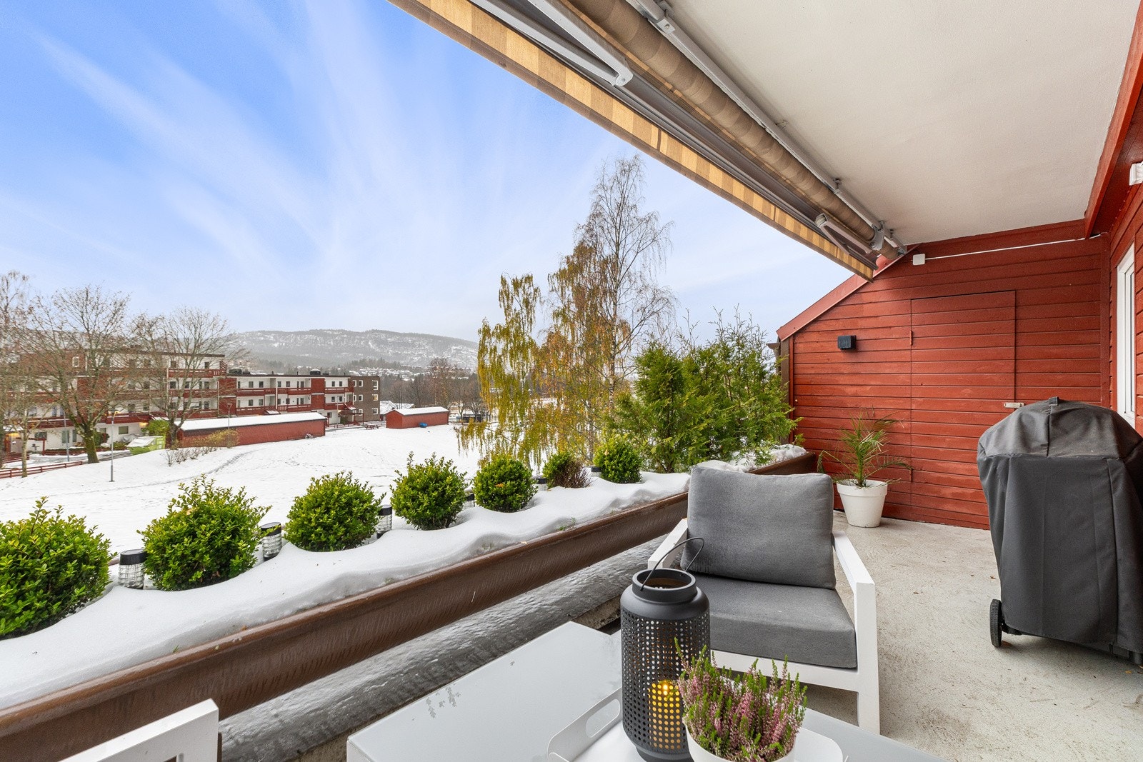Det er godt med bod/lagringsplass til leiligheten fordelt på 3. boder. Den ene er på terrassen. Galleribilde