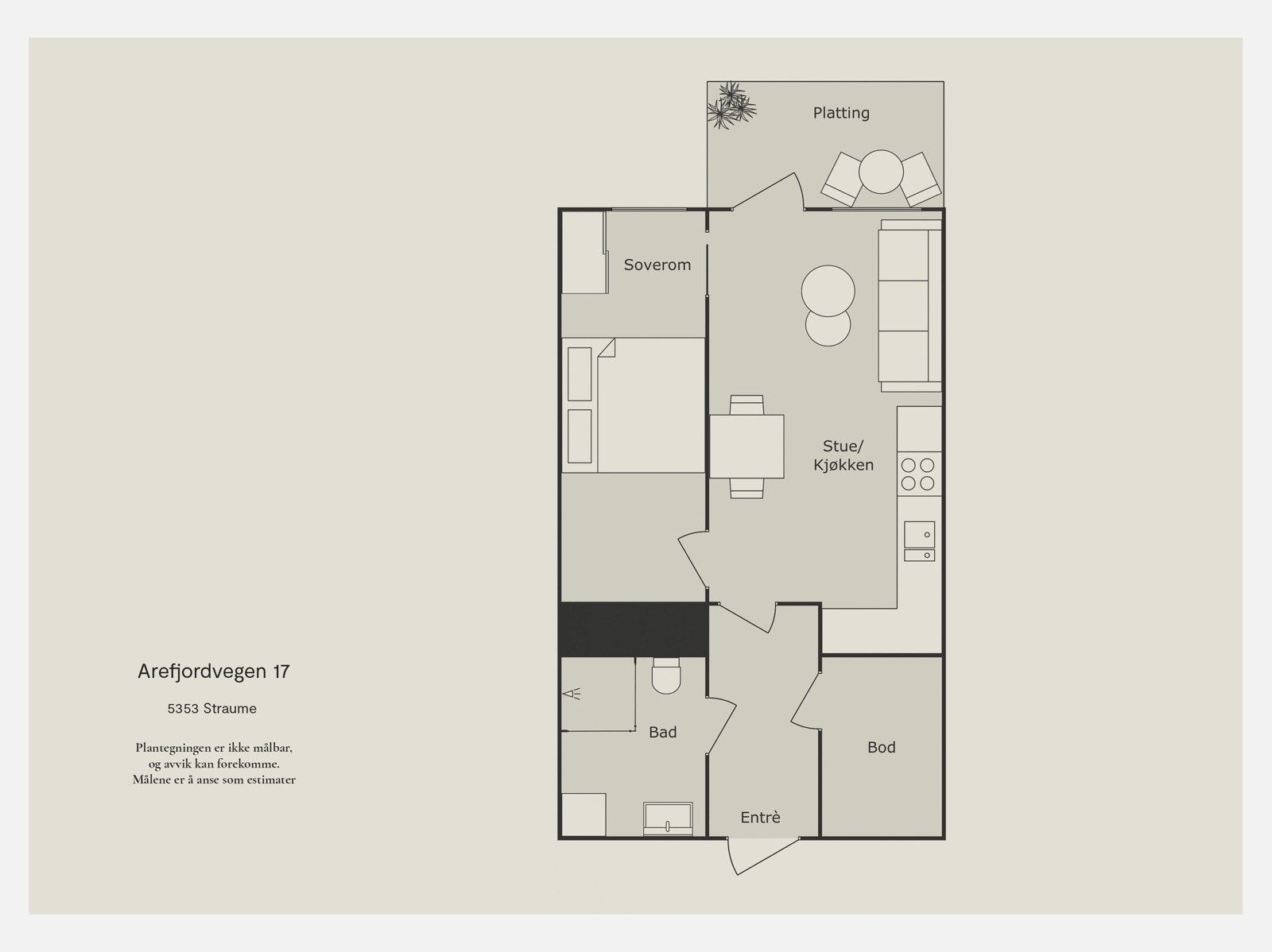 Plantegning | Arefjordvegen 17. Galleribilde