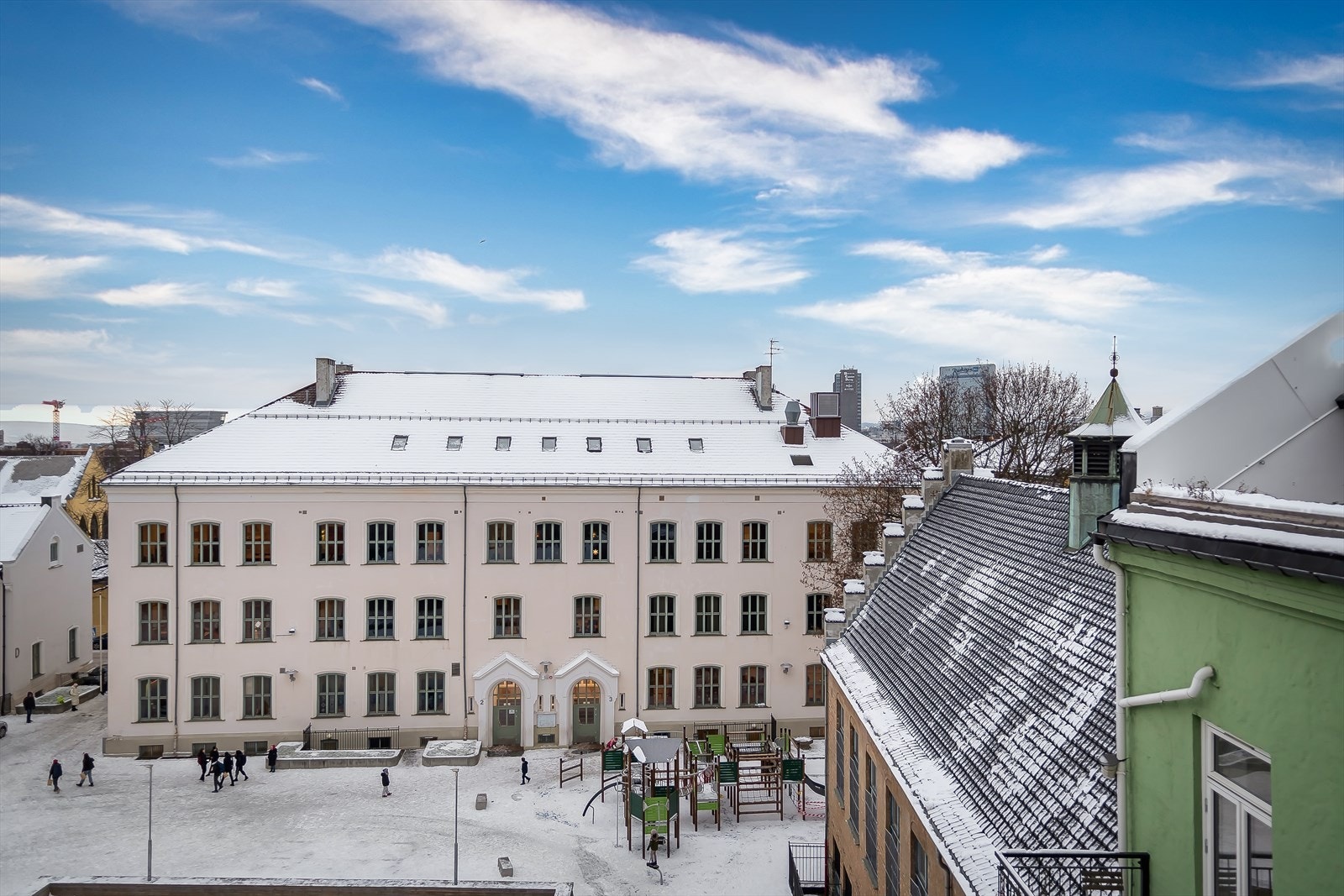 Terrassen ligger skjermet for innsyn. Galleribilde