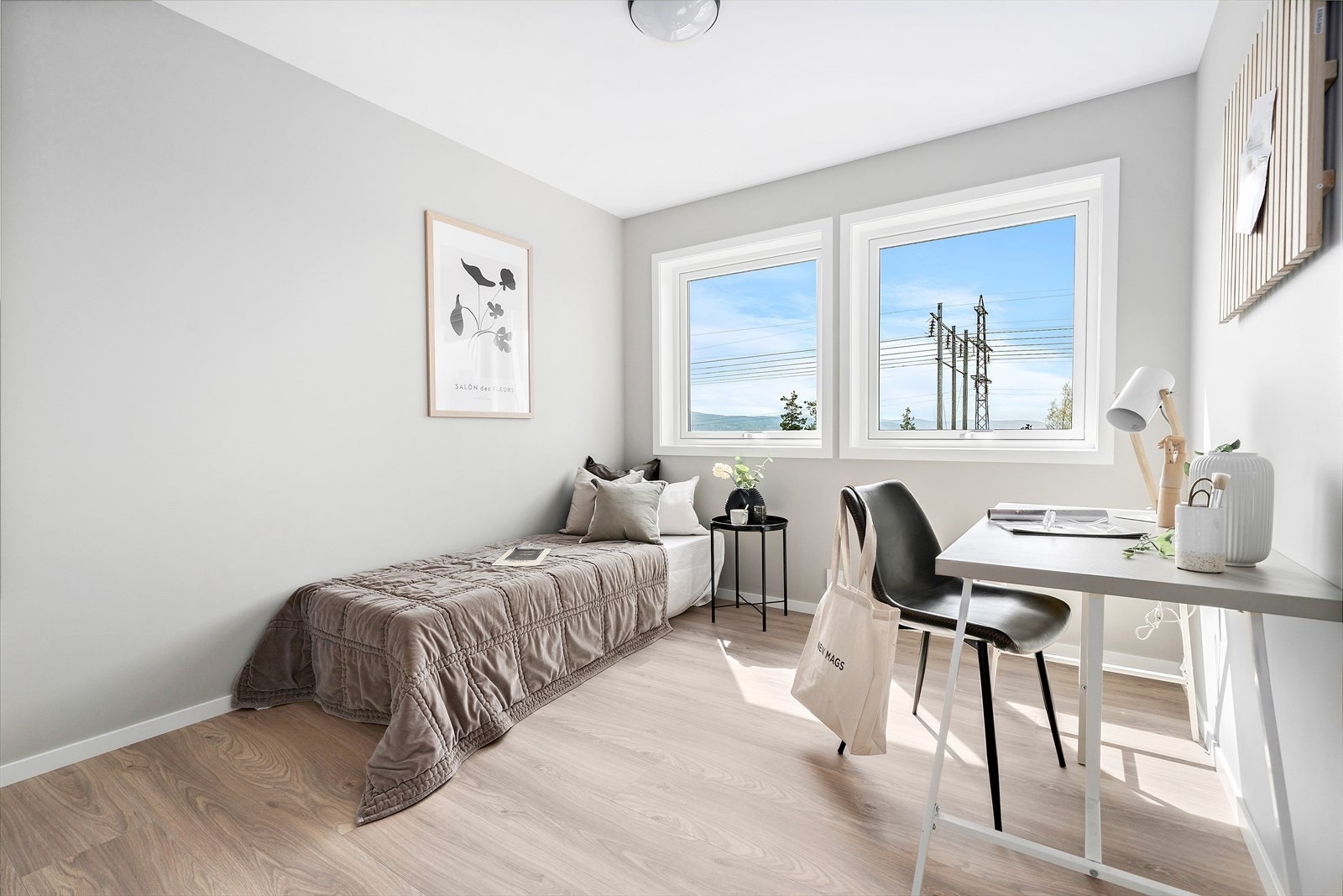 Lyst og trivelig soverom nr. 2. (Bildet er fra tilsvarende prosjekt - Avvik vil forekomme) Galleribilde