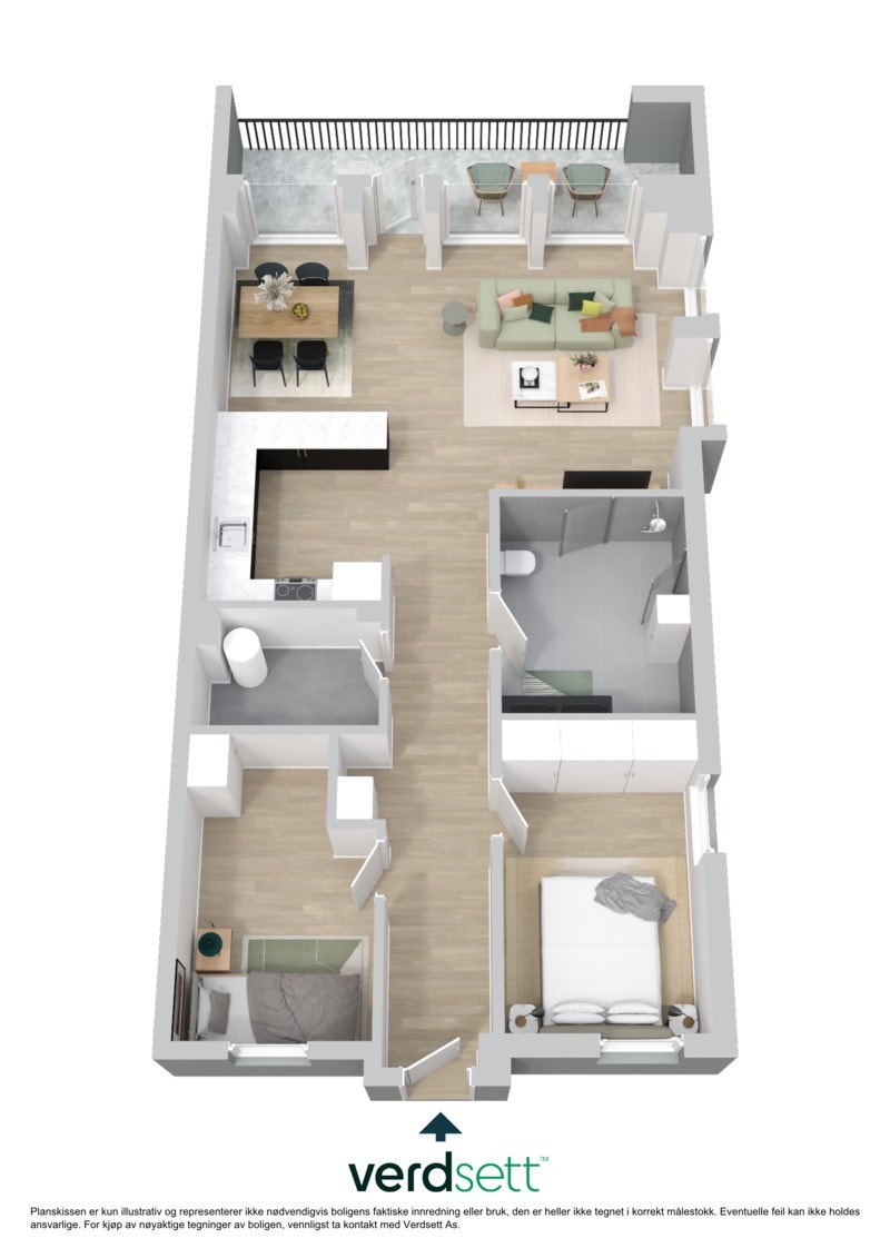 Planteikning 3D Galleribilde