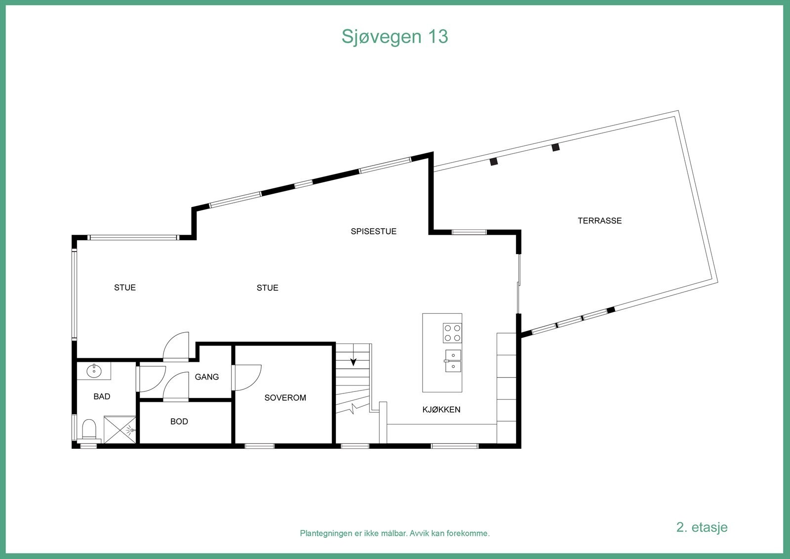 Plantegning andre etasje Galleribilde