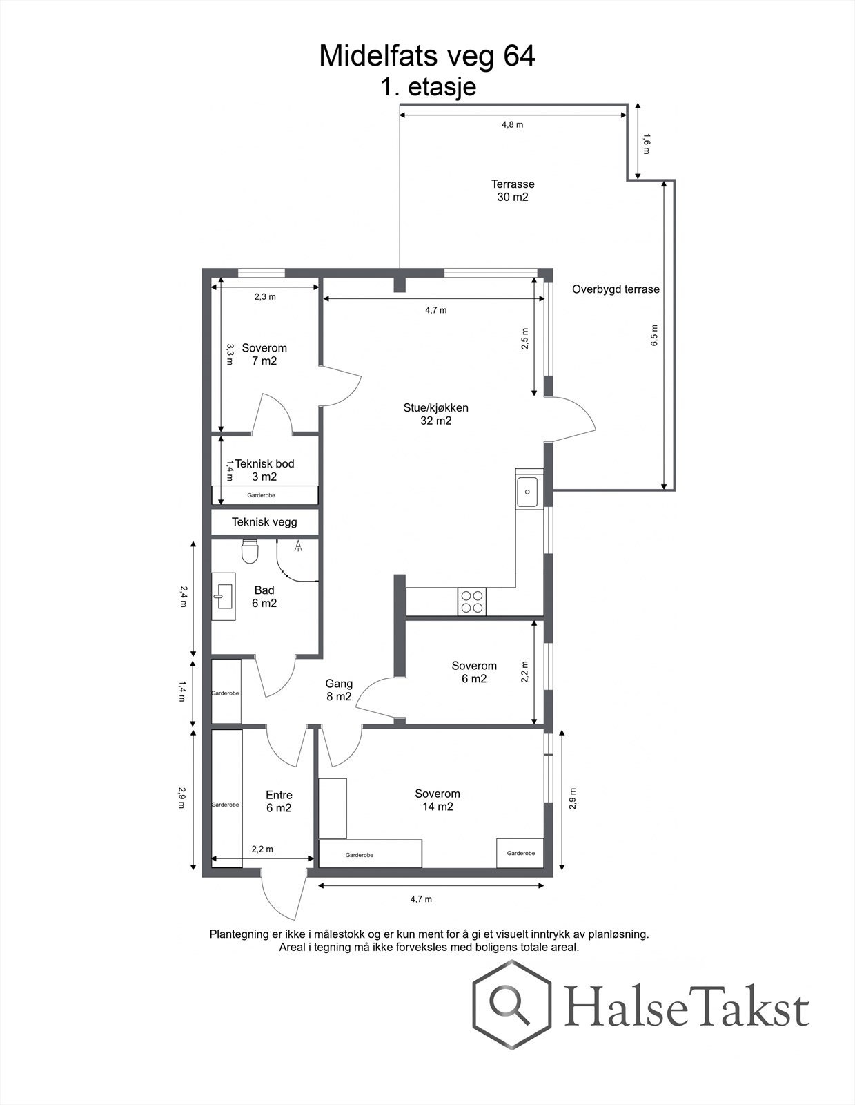 Plantegning - 1. etasje. Galleribilde