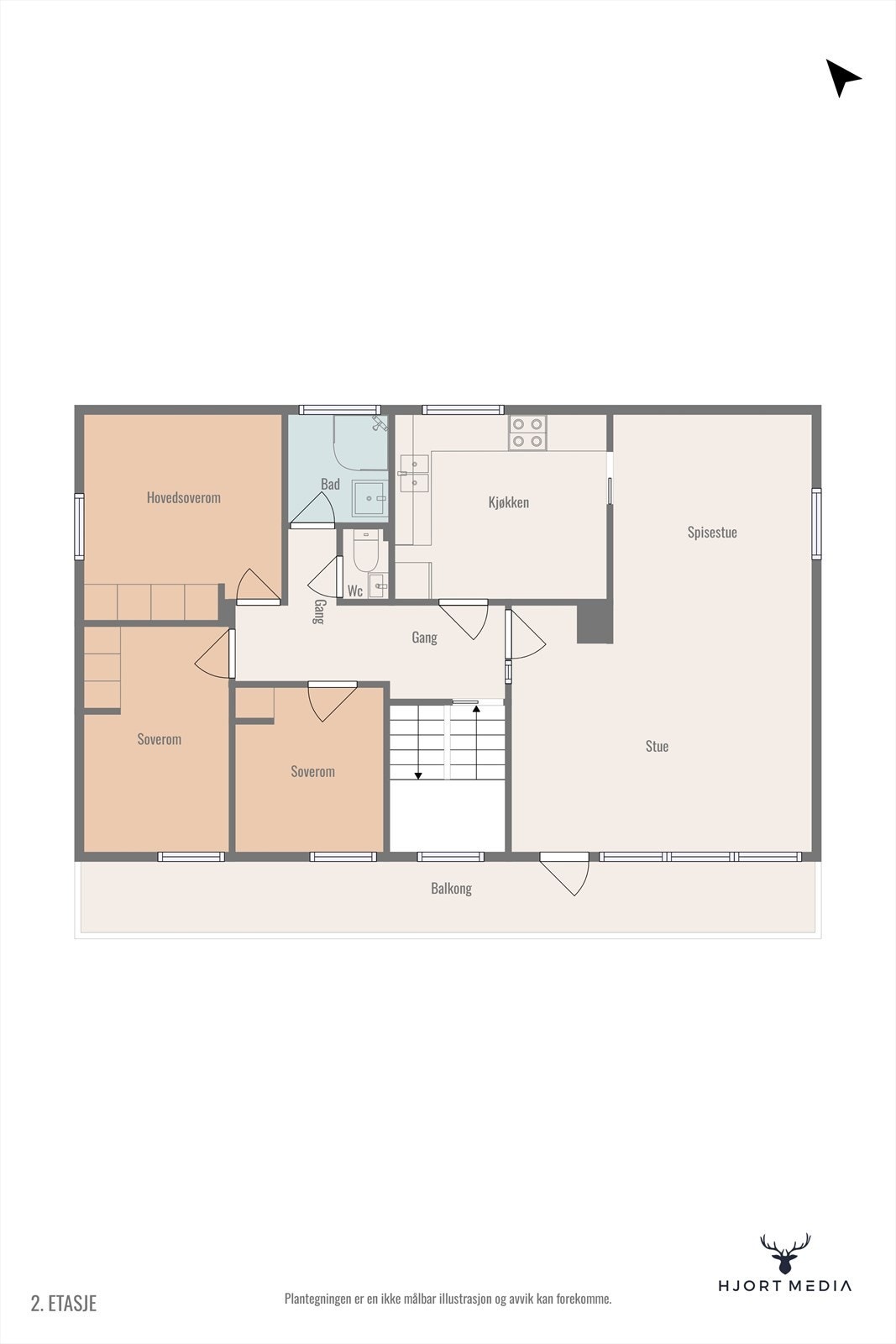 Plantegning 1. etasje. Galleribilde